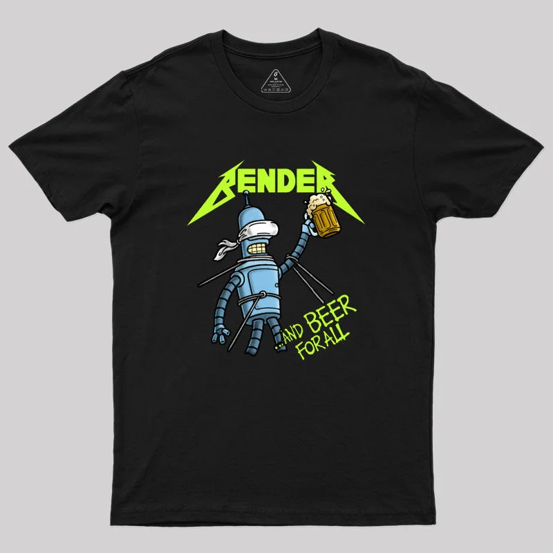 And Beer for All  Geek T-Shirt Casual Women's Loose - fitting