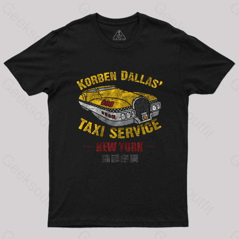 Korben Dallas Taxi Service T-Shirt Youthful Women's Anime - inspired