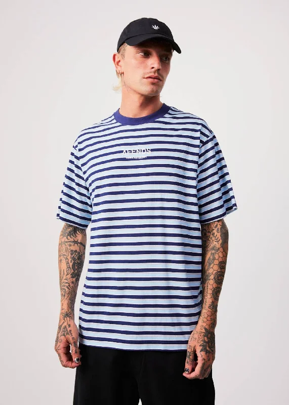 AFENDS Mens Views - Retro T-Shirt - Seaport Relaxed Women's 