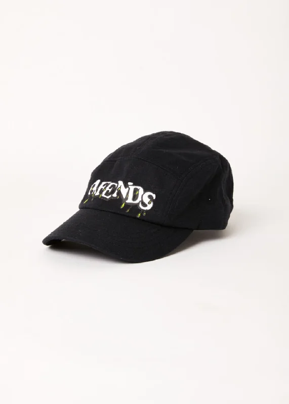 AFENDS Unisex Natural Technology - 5 Panel Cap - Black Laid - back Women's Vibe
