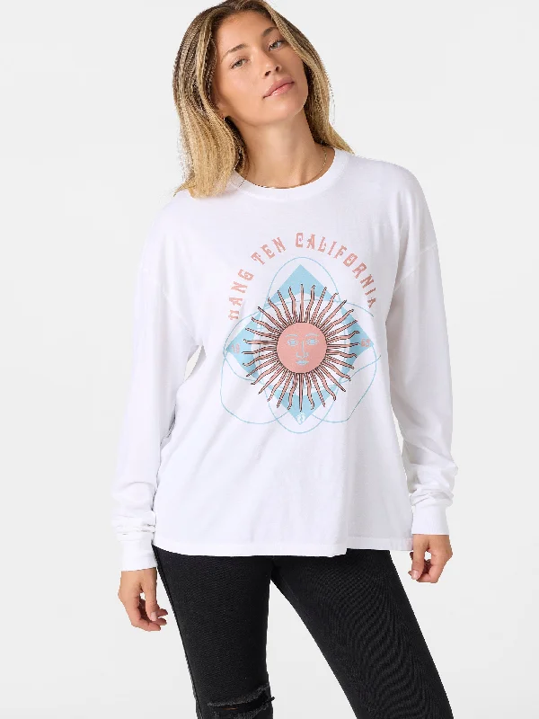 Palm Sun Central Long Sleeve Tee Casual Women's Japanese 