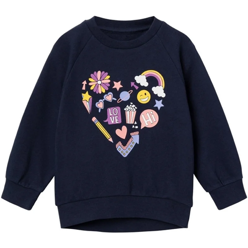 Name it Dark Sapphire Heart Venus Sweatshirt French