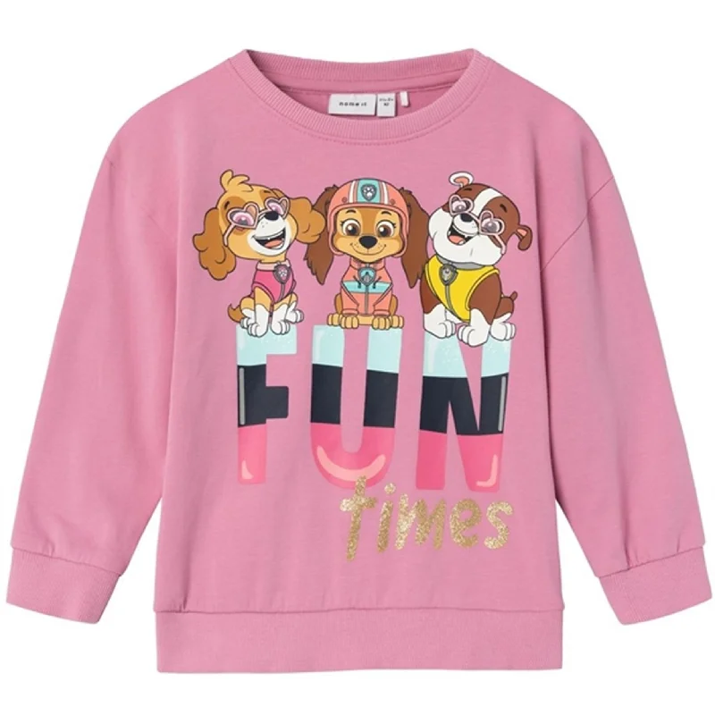 Name it Cashmere Rose Fula Paw Patrol Sweatshirt Preppy Women's College