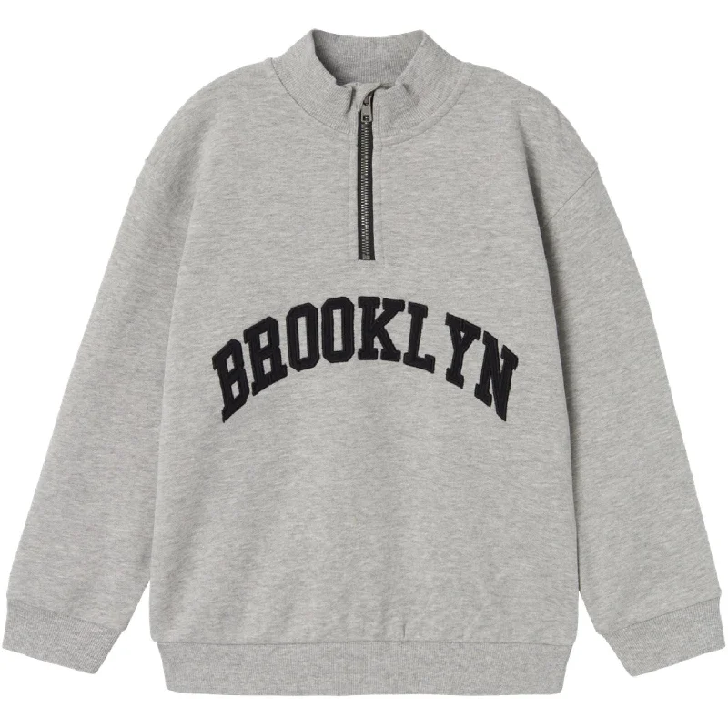 Name It Grey Melange Styn Regular Sweatshirt Adventure