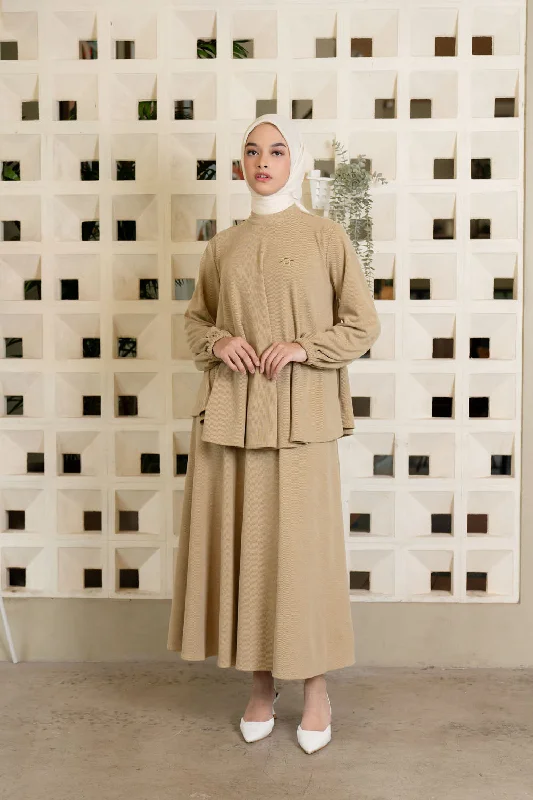 Tyra Blouse & Skirt Set Matcha Latte Stylish Women's Neon